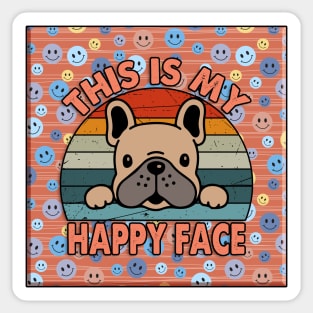 This Is My Happy Face Sticker